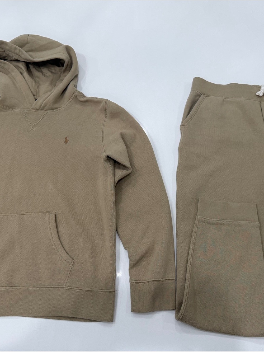 Ralph Lauren Kids Olive/Tan Hoodie Set